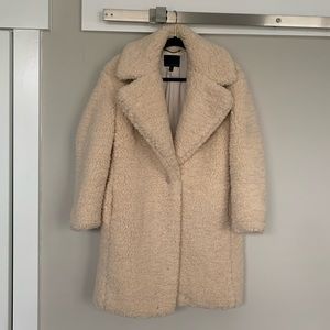 Banana Republic Sherpa coat in cream - XS